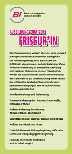 Ausbildung zum/zur FriseurIn