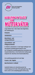 Ausbildung in Teilzeit für Mütter/Väter